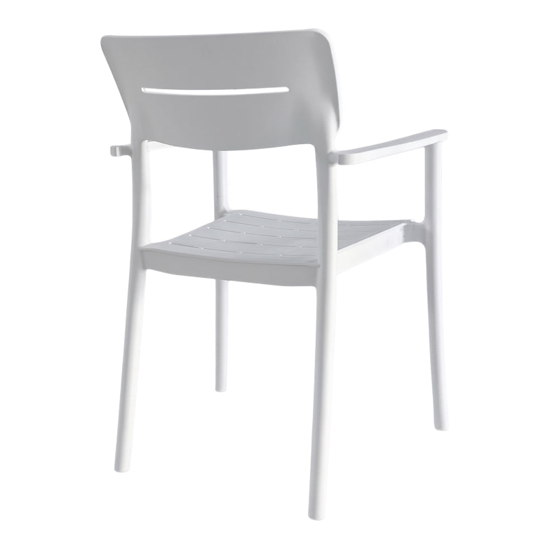 Градински стол PLIMA бял pp 57x54x82см
