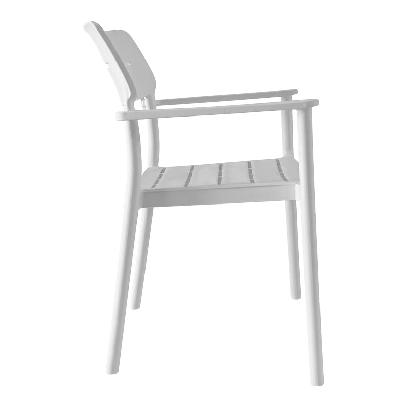 Градински стол PLIMA бял pp 57x54x82см