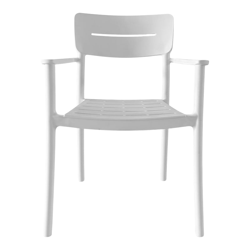 Градински стол PLIMA бял pp 57x54x82см