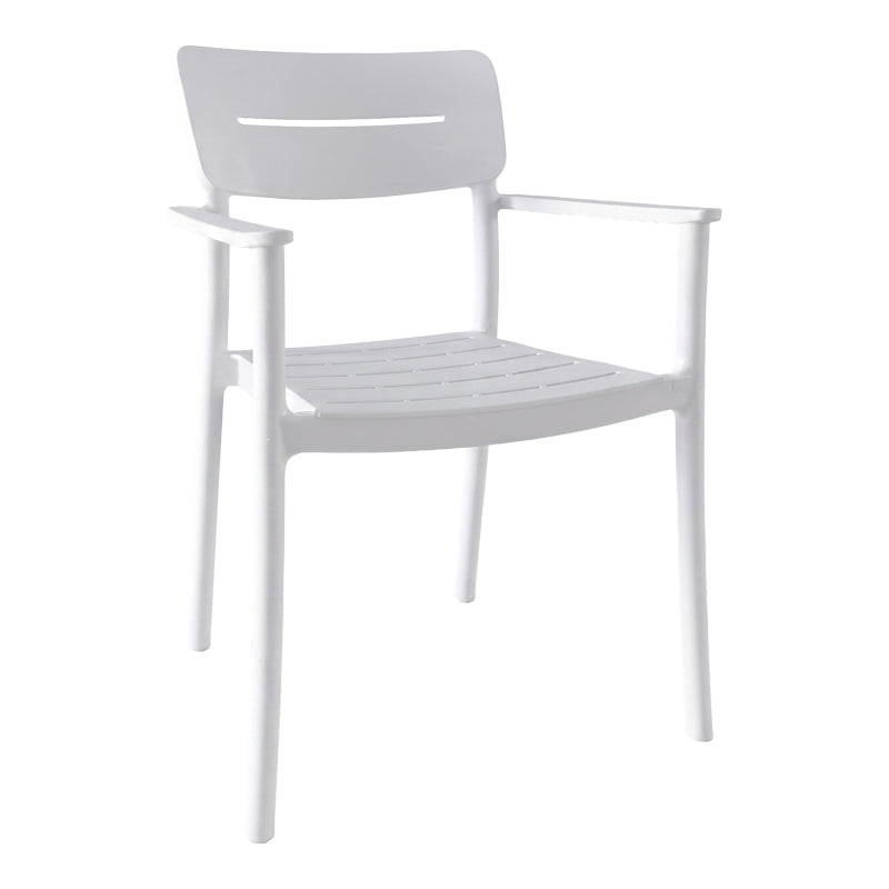 Градински стол PLIMA бял pp 57x54x82см