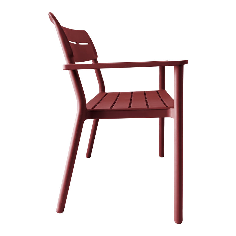 Двуместна пейка  CADRIN  бордо червена pp 117x60x83см