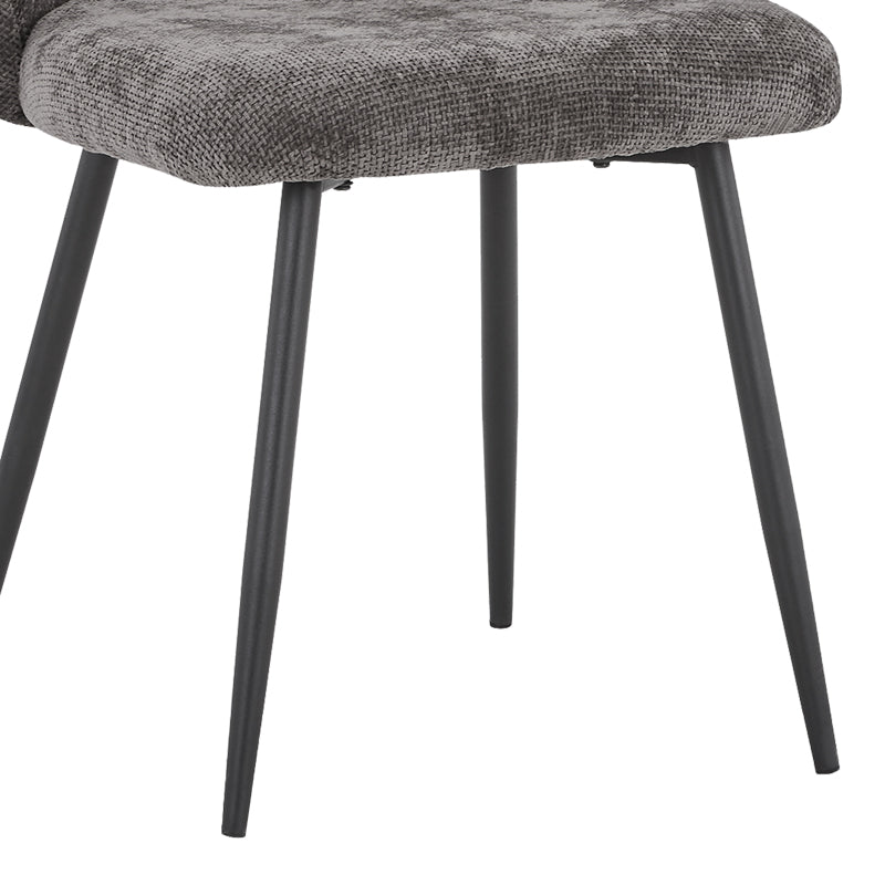 Стол Karg антрацит дамаска-крака черен метал 57x62x80см