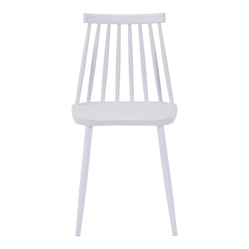 Стол AURORA pp в бял нюанс-бял метален крак 43x48x79см