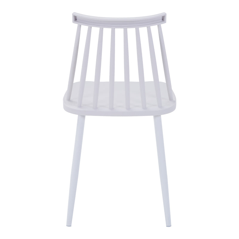 Стол AURORA pp в бял нюанс-бял метален крак 43x48x79см