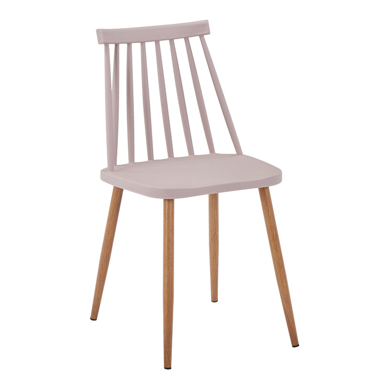 Стол AURORA pp в кафяв нюанс-естествен метален крак 43x48x79см