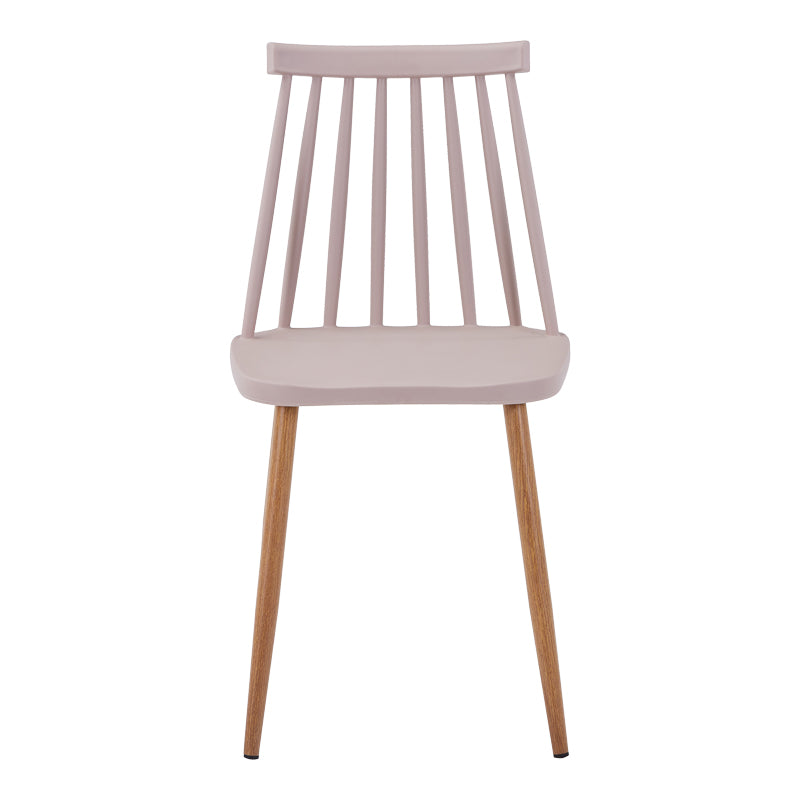 Стол AURORA pp в кафяв нюанс-естествен метален крак 43x48x79см