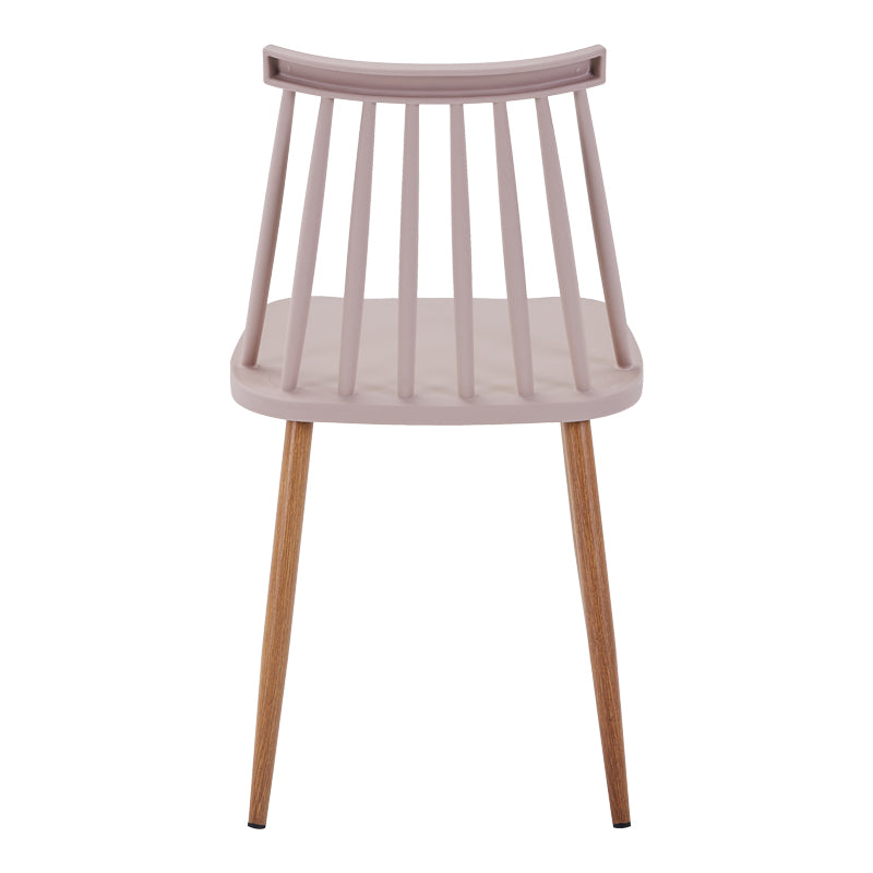 Стол AURORA pp в кафяв нюанс-естествен метален крак 43x48x79см