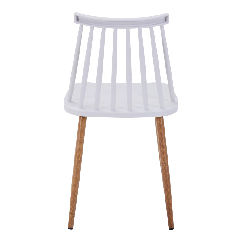Стол AURORA pp в бял нюанс-естествен метален крак 43x48x79см