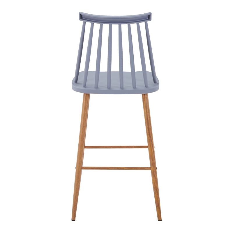 Бар стол AURORA  pp в сив нюанс - естествен метален крак 42x47x99см