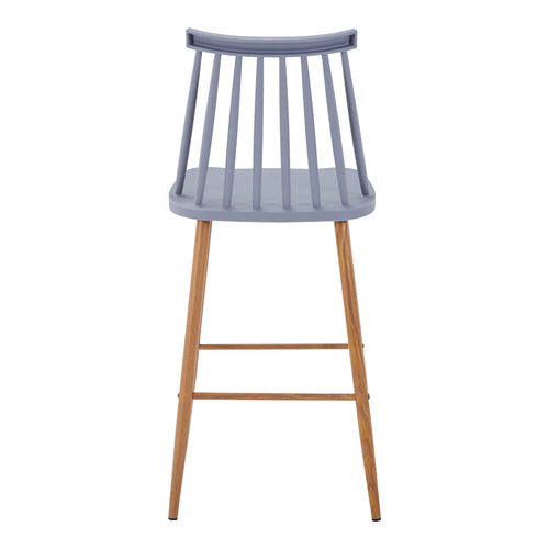Бар стол AURORA  pp в сив нюанс - естествен метален крак 42x47x99см