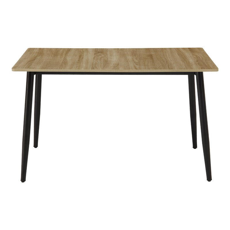 Маса loza sonoma mdf с черен метален крак 120x70x73см