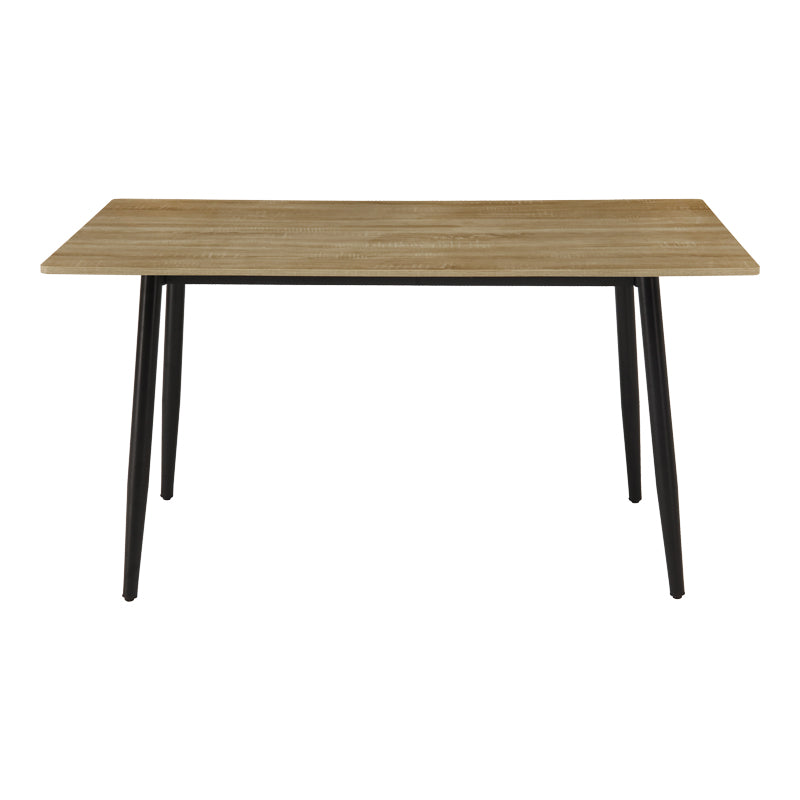 Маса loza sonoma mdf с черен метален крак 140x80x73см