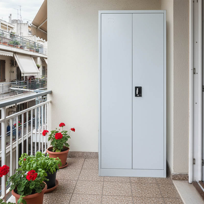 Метален гардероб Ugren i в светло сив нюанс 70x40x170см.