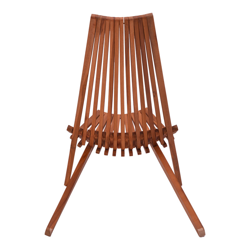 Шезлонг сгъваем Phoenox естествено тиково дърво 101x63x80см