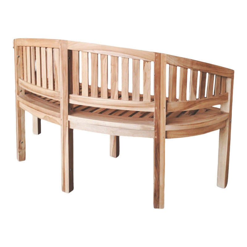 3 местен диван Coren естествено тиково дърво 150x61x87см