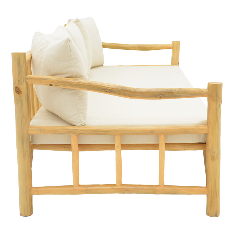 Диван Roziana естествено тиково дърво 210x100x80см