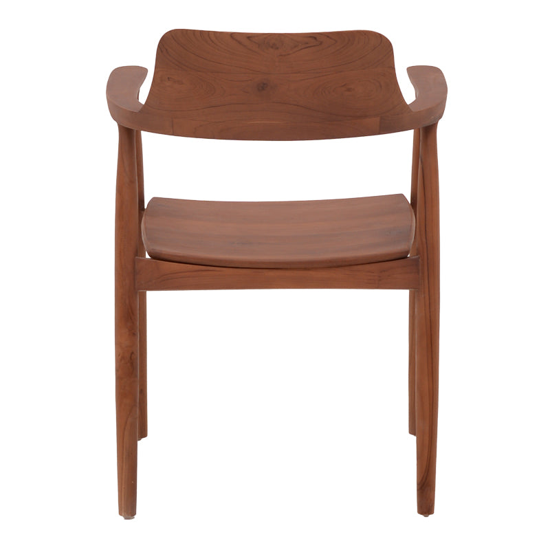 Фотьойл Jambene цвят орех тиково дърво 57x54x79см