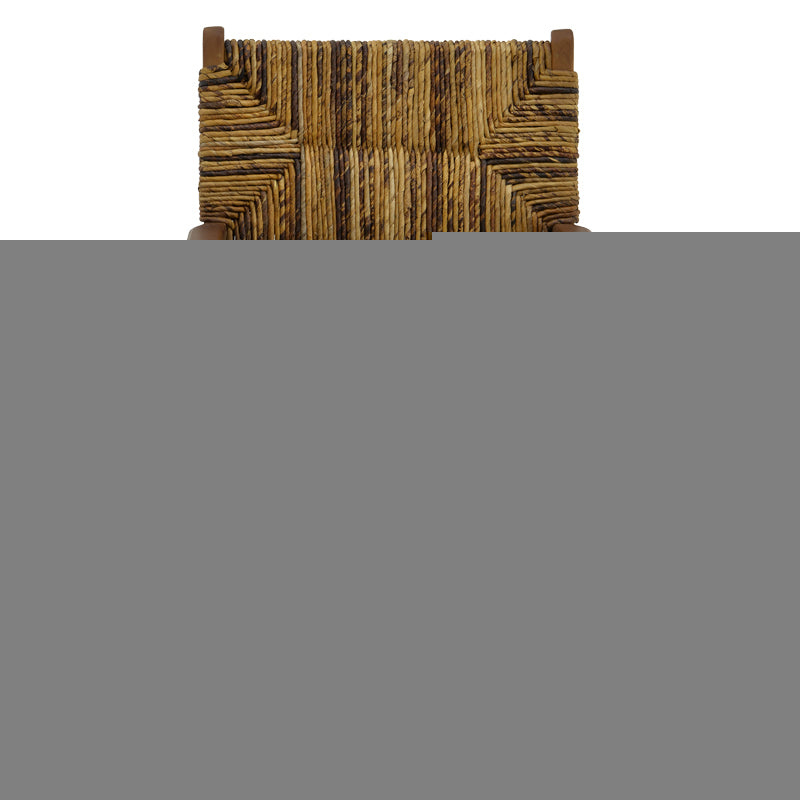 Фотьойл Refane естествено тиково дърво-слама 55x60x85см