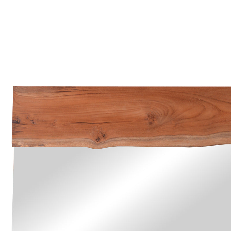 Огледало Riverine тиково дърво в естествен нюанс 120x80x4см