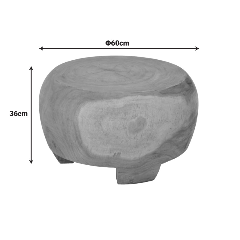 Холна маса TERRA суарово дърво, естествен цвят, диаметър 60x36 см