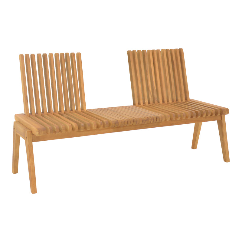 Диван-пейка Jey тиково дърво в естествен нюанс 150x57.5x80см