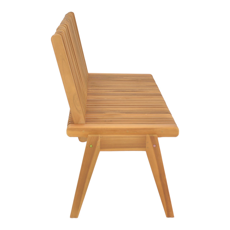 Диван-пейка Jey тиково дърво в естествен нюанс 150x57.5x80см