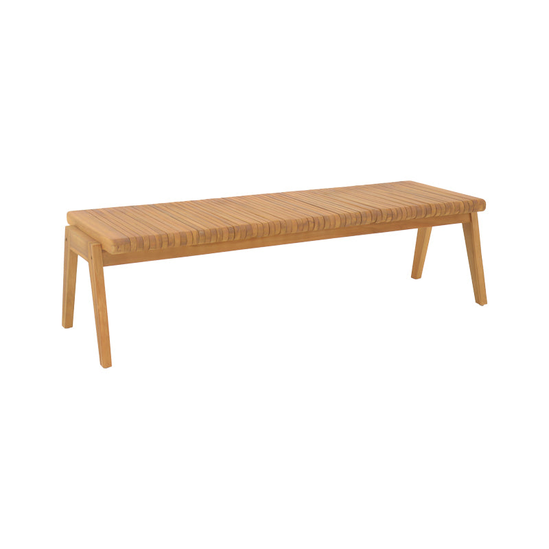 Диван-пейка Jey тиково дърво в естествен нюанс 120x57.5x80см