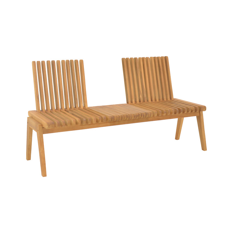 Диван-пейка Jey тиково дърво в естествен нюанс 120x57.5x80см