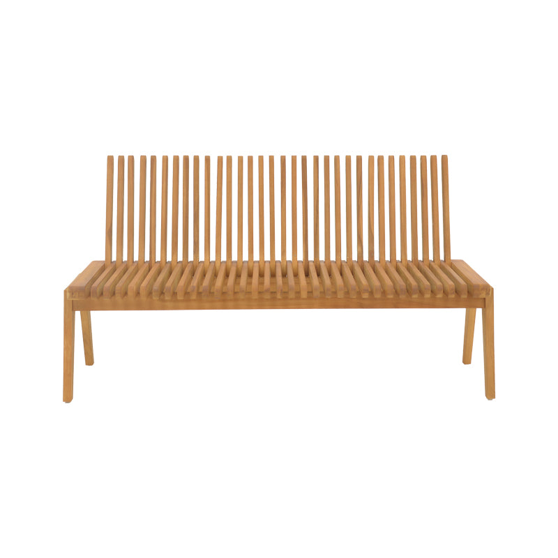 Диван-пейка Jey тиково дърво в естествен нюанс 120x57.5x80см