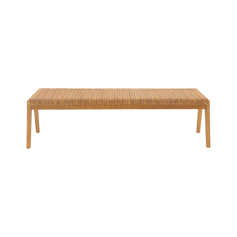 Диван-пейка Jey тиково дърво в естествен нюанс 120x57.5x80см