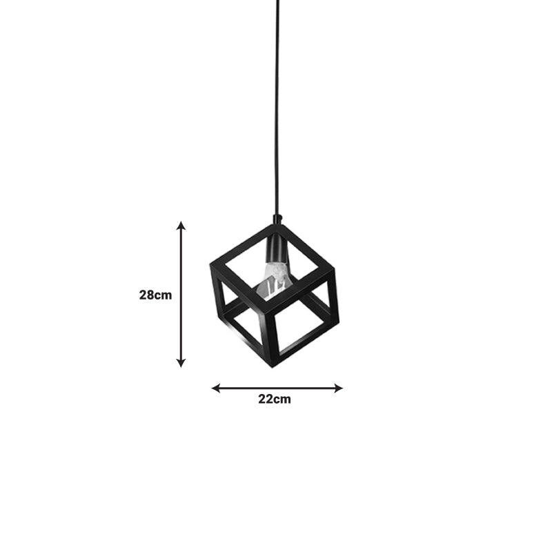 Плафон Kibe черен метал 22x28см