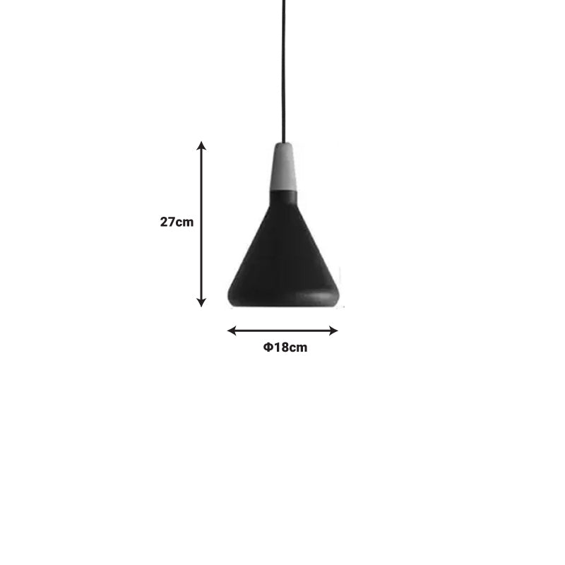 Плафон Jedren черен метал D18x27см