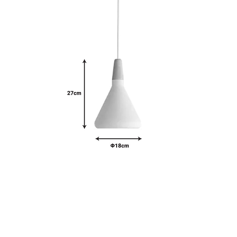 Плафон Jedren бял метал D18x27см