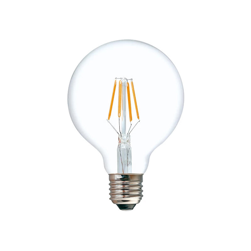Led лампа g80 крушка 4w e27 3000k 200-220v прозрачна