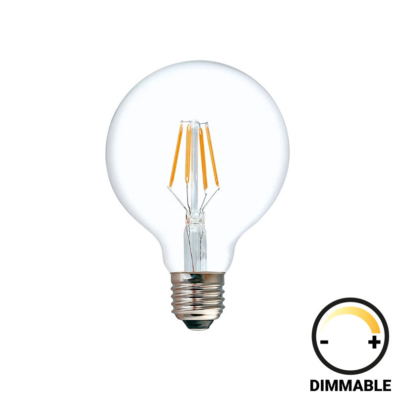 Led лампа g80 крушка 8w e27 2700k прозрачна