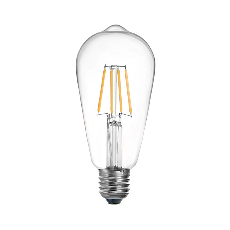 Λαμπτήρας led st64 крушка 4w 3000k e27 прозрачна