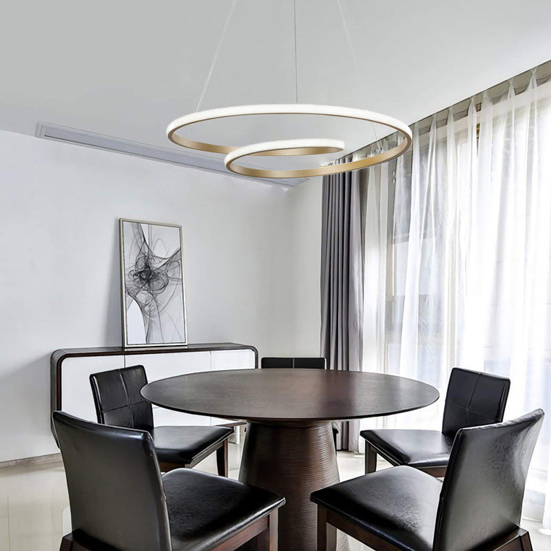 Плафон Rexon led златист метал d49x12см