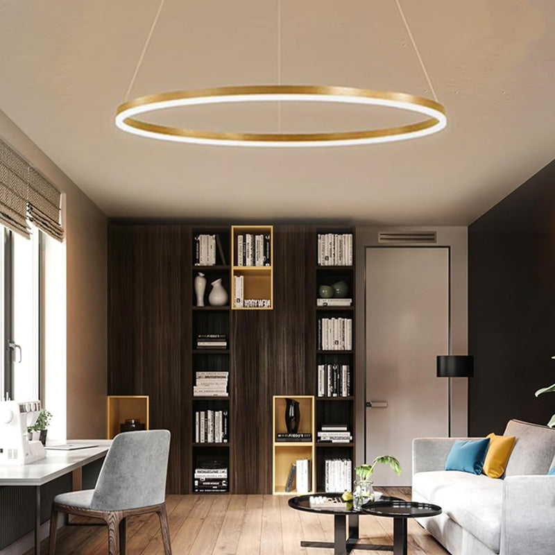 Плафон Nebrian led златист метал d60x15см