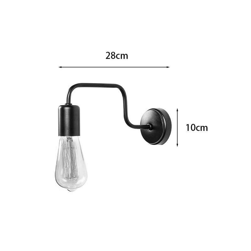 Аплик Кerquin led метал в черен цвят 28x10x11см