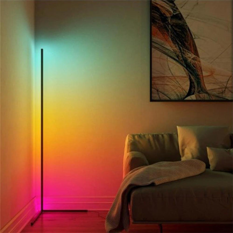 Подова лампа Nanek led метал в черен цвят 30x30x120см