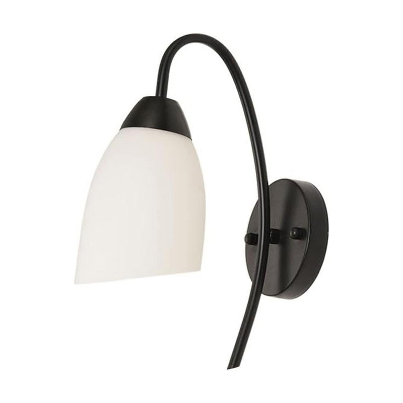 Аплик Berak led метален в черно-бял цвят 10x10x17см