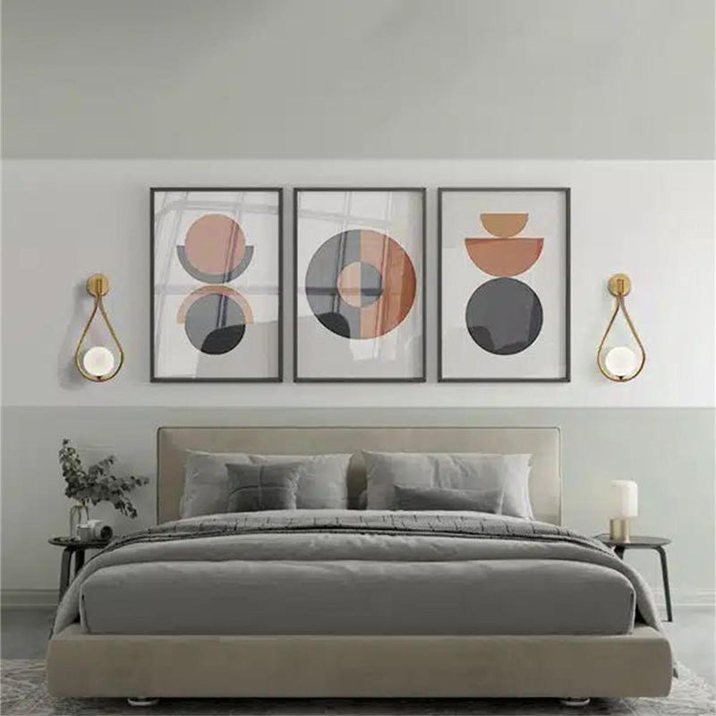 Аплик Teary g9 метал в златисто-бял цвят 16x12x37cm