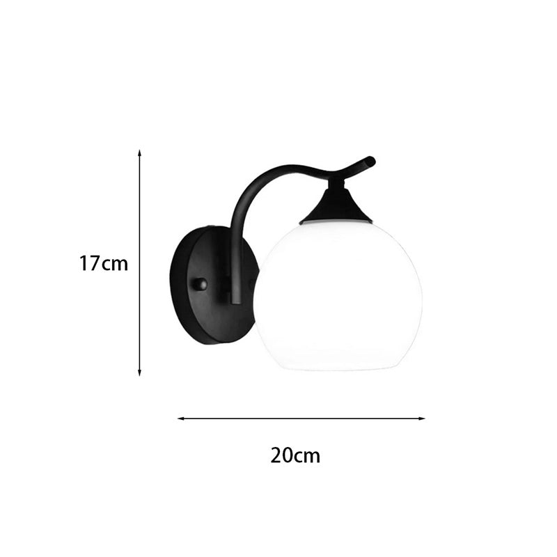 Апарат Belinest e27 метал и стъкло в черно-натурален цвят 20x14x17см