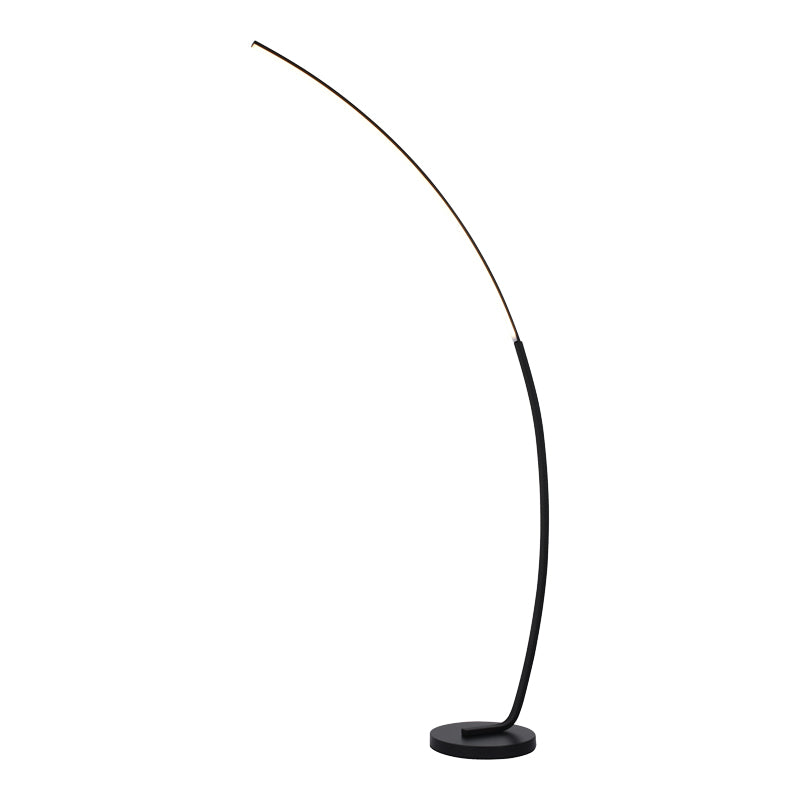 Подова лампа archer led метал в черен цвят 70x28x165см