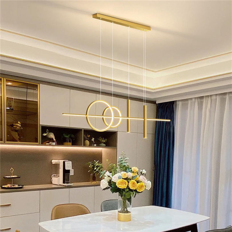 Таванна лампа neron led златен метал 100x25x26см