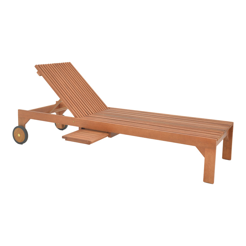 Шезлонг Sunnie меранти дърво в естествен нюанс 200x65x35см