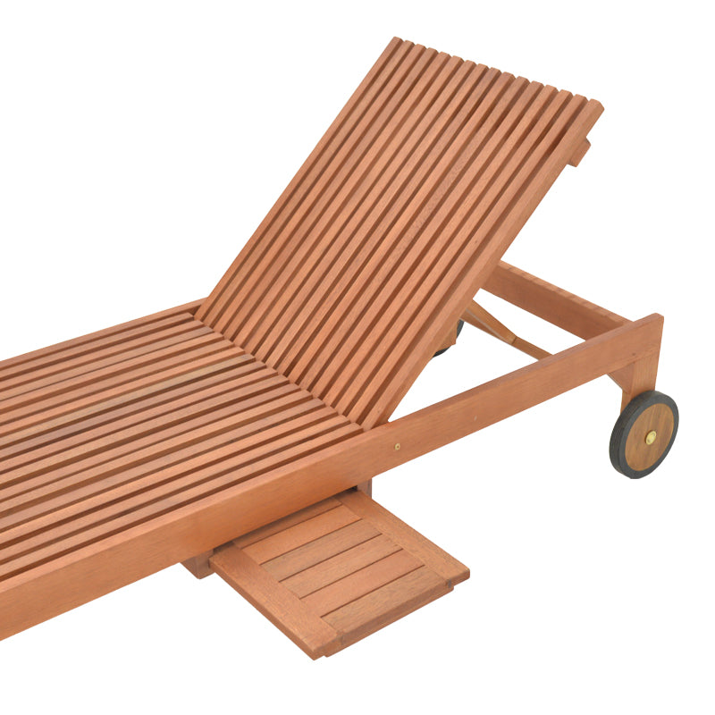 Шезлонг Sunnie меранти дърво в естествен нюанс 200x65x35см