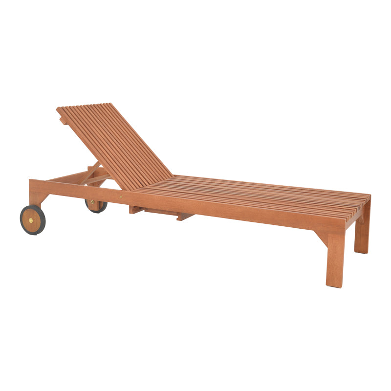 Шезлонг Sunnie меранти дърво в естествен нюанс 200x65x35см
