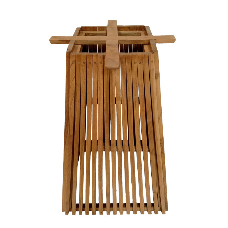 Основа за бар маса Darius mindi wood в естествен нюанс 60x60x90cм