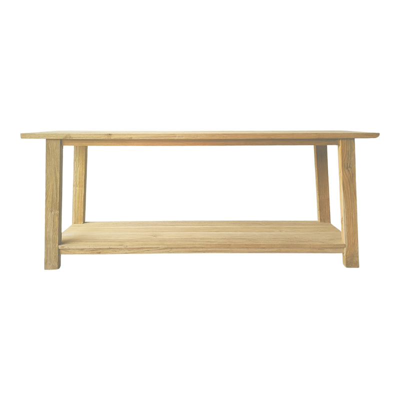 Конзолна маса Decoza тиково дърво в естествен цвят 200x40x80см